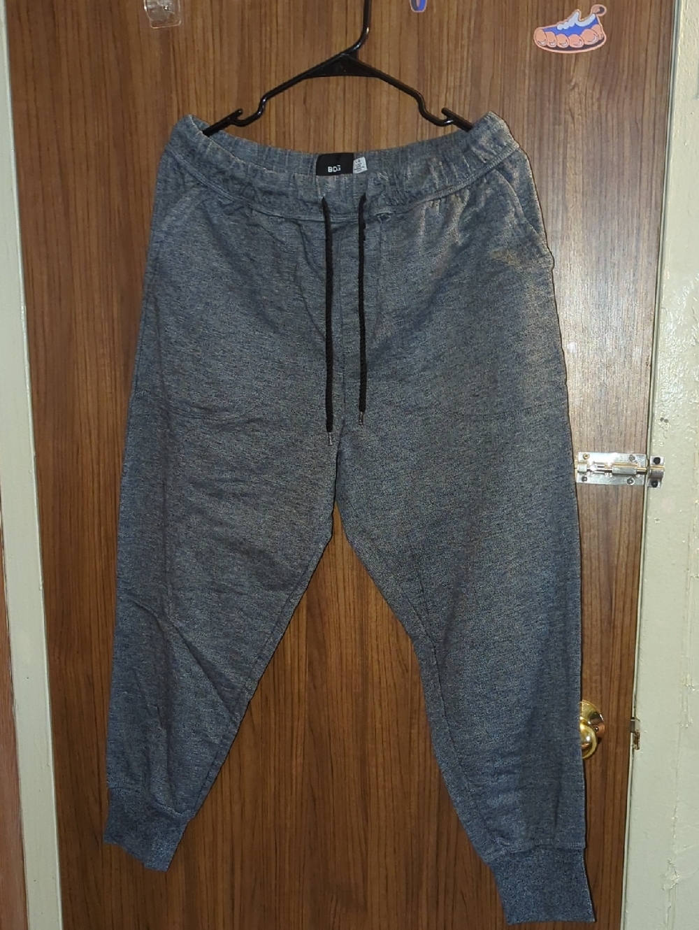 Men's Gray Jogger Sweatpants with Drawstring Urban Outfitters. Men's Large. New